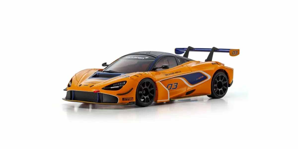 Kyosho 32364OR Mini-Z MR04 RWD McLaren 720S GT3 Orange #03 (W-MM/KT531P)