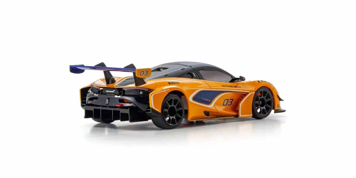 Kyosho 32364OR Mini-Z MR04 RWD McLaren 720S GT3 Orange #03 (W-MM/KT531P) - 2