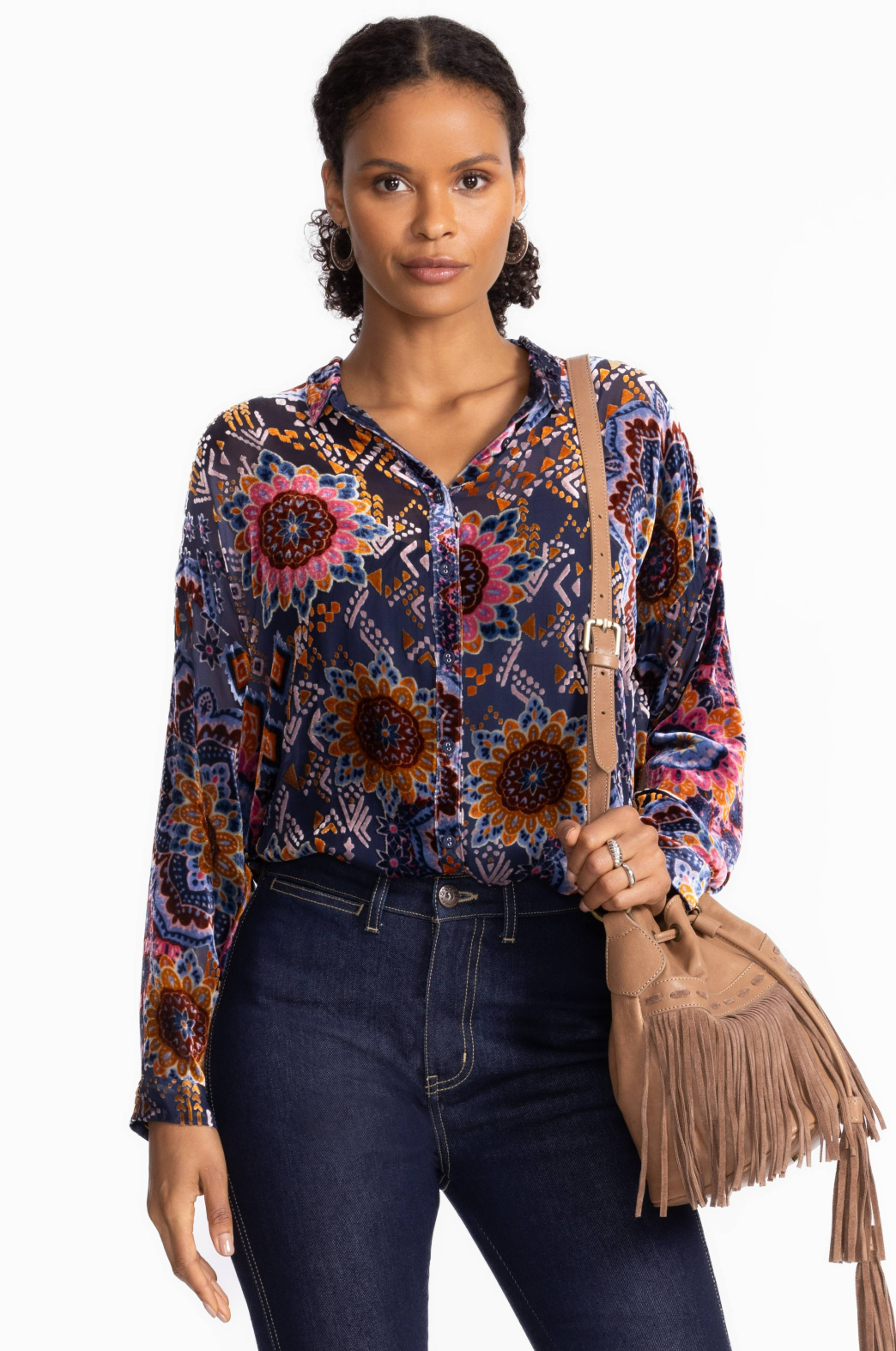 The Oversized Audrey Shirt - Johnny Was