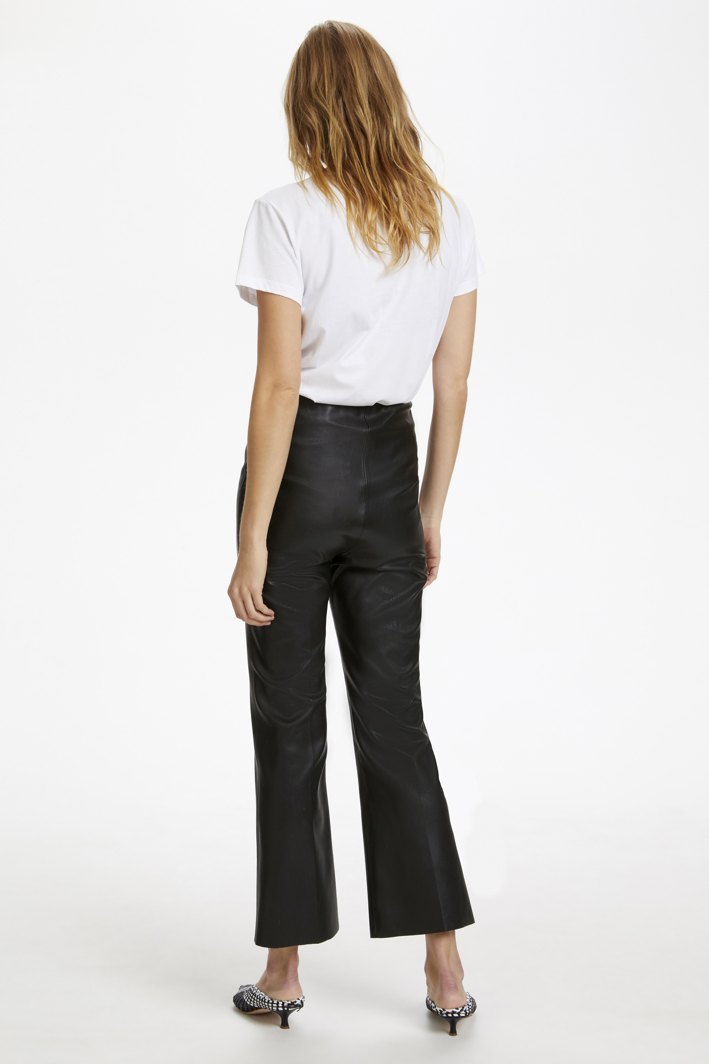 SLKaylee PU Kickflare Pants Black - 5