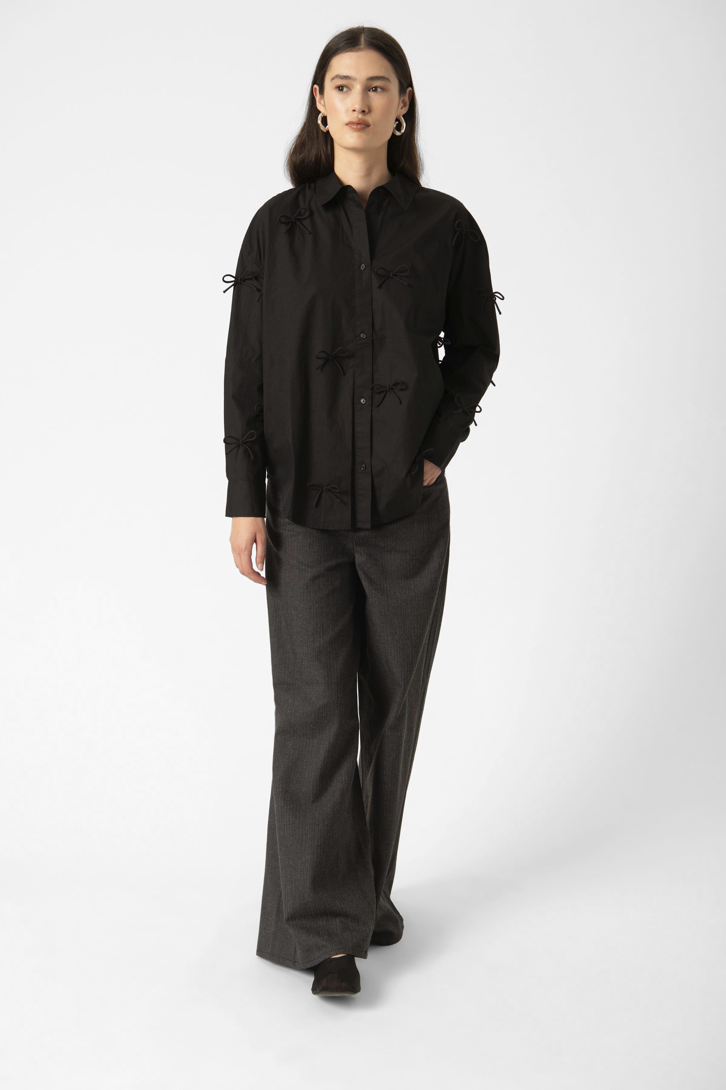 SLJoa Bow Shirt Black - 4