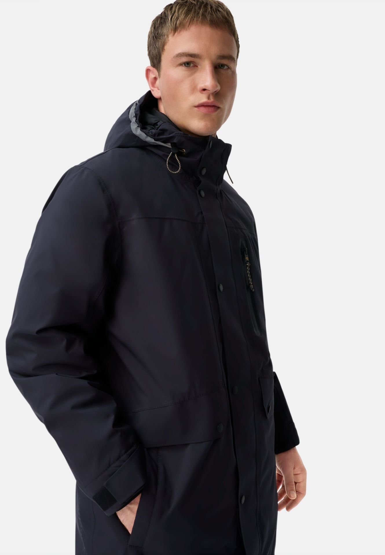 Parkas med  huva mörkblå från camel active, 