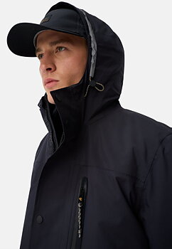 Parkas med  huva mörkblå från camel active, 