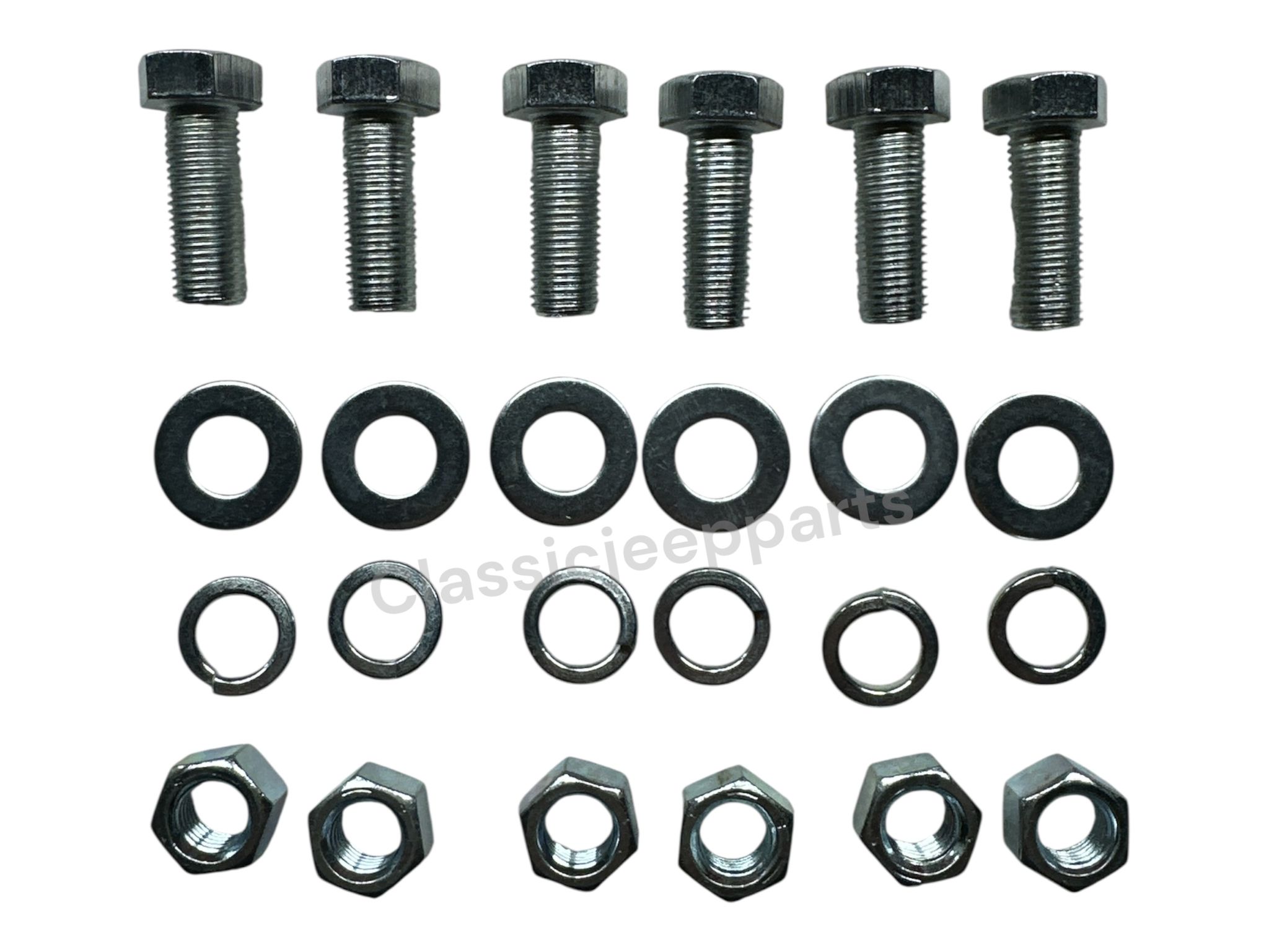 Gearbox crossmember bolt set Ford GPW