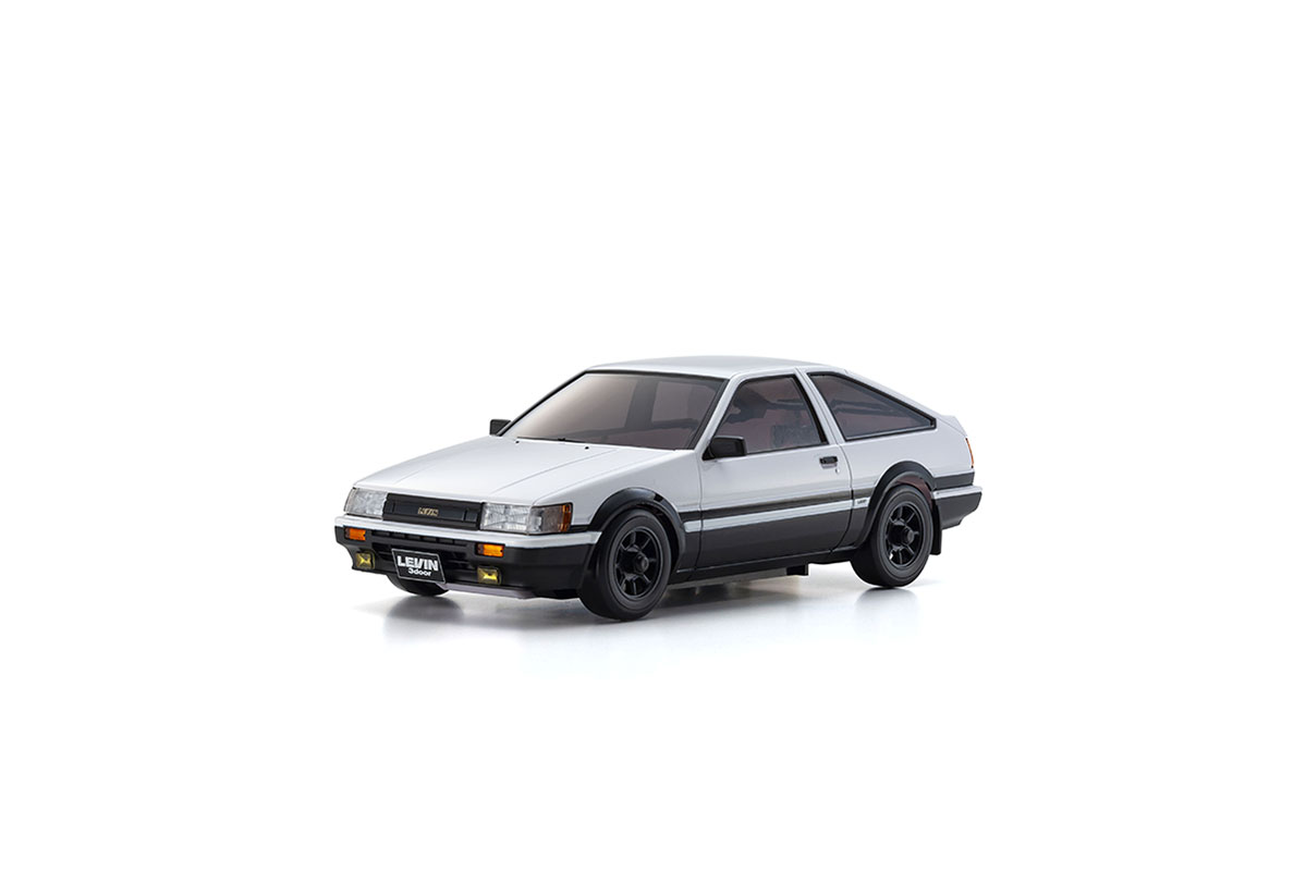 Kyosho 32641WBK Mini-Z AWD Toyota Corolla Levin AE86 White-Black (MA020N-L/KT531P)