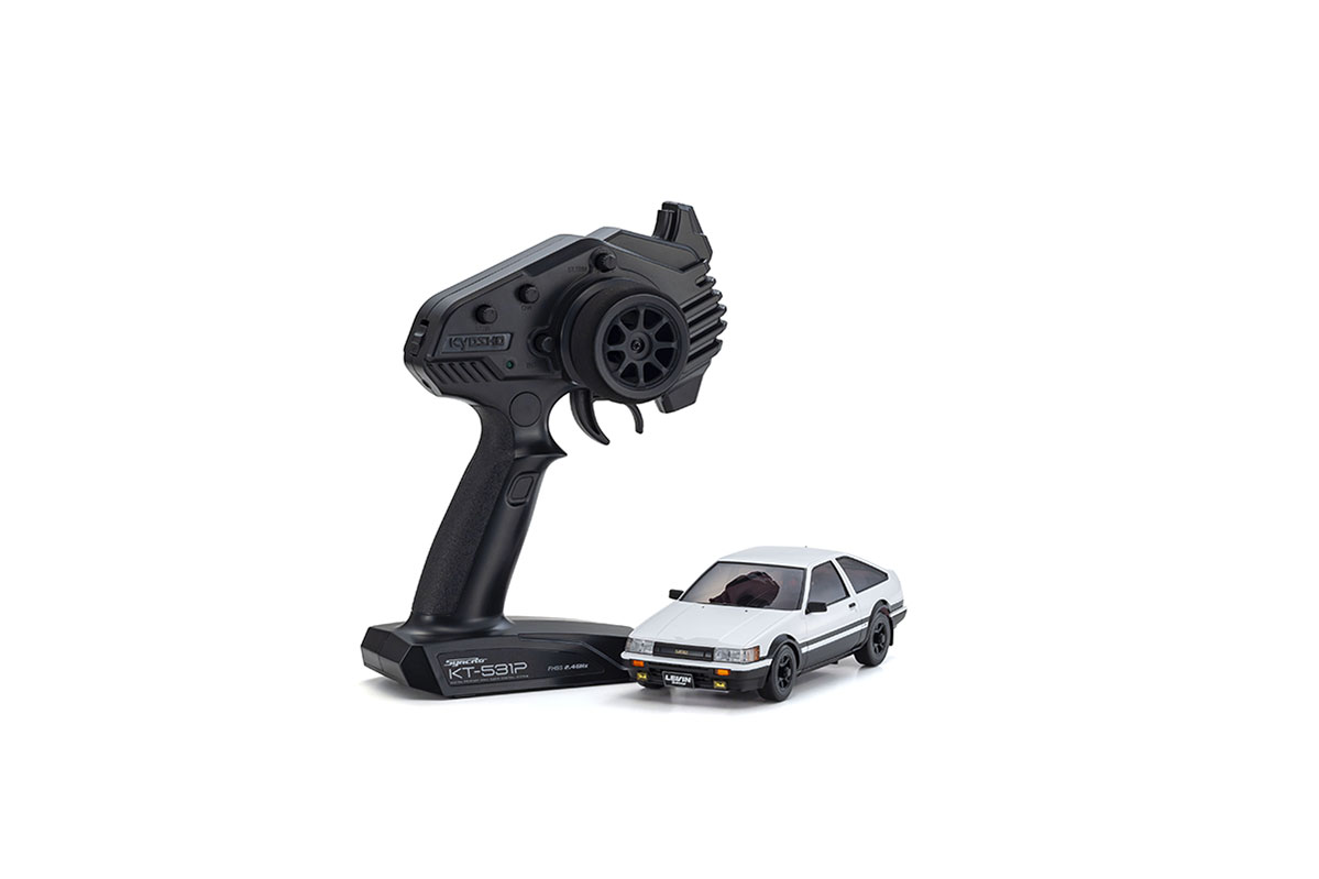 Kyosho 32641WBK Mini-Z AWD Toyota Corolla Levin AE86 White-Black (MA020N-L/KT531P) - 5