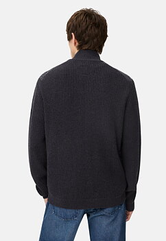 Cardigan med dragkedja, mörkblå från camel active, 