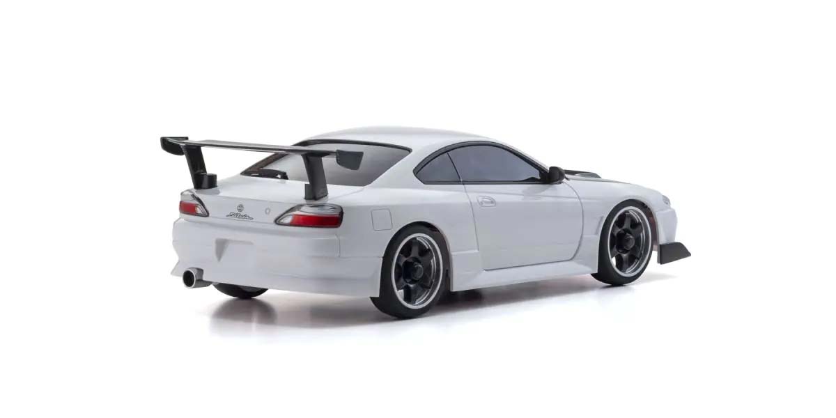 Kyosho 32647W Mini-Z AWD Nissan Silvia S15 GT Wing White (MA020/KT531P) - 2