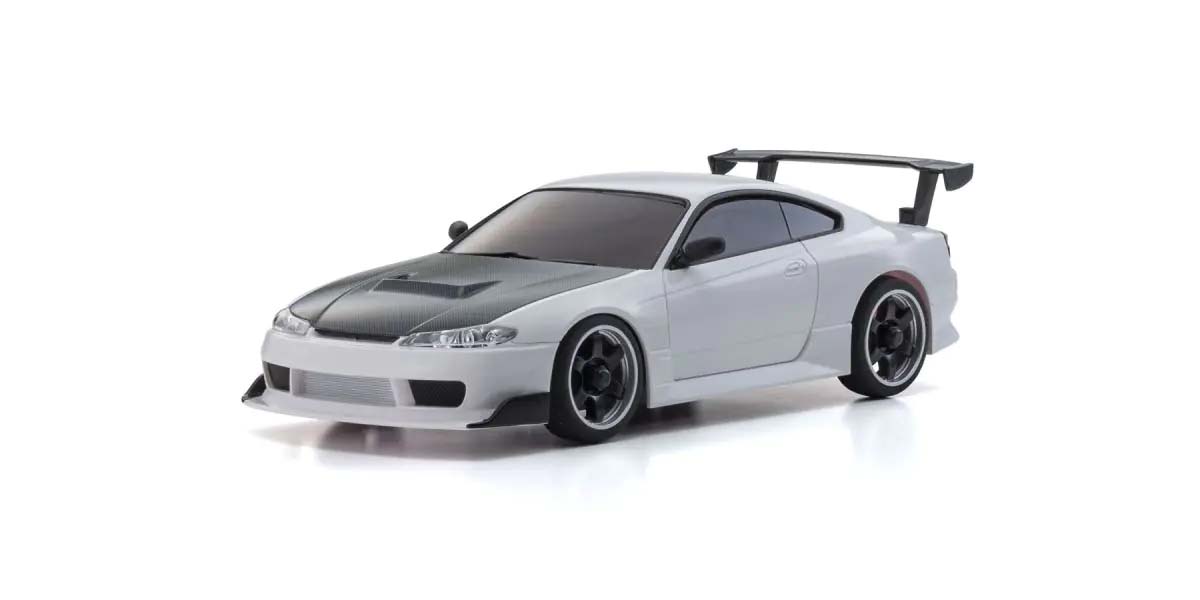 Kyosho 32647W Mini-Z AWD Nissan Silvia S15 GT Wing White (MA020/KT531P)