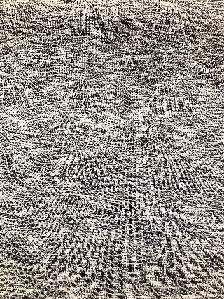Svartvit Bouclé Jacquard