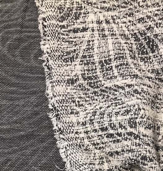 Svartvit Bouclé Jacquard - 2