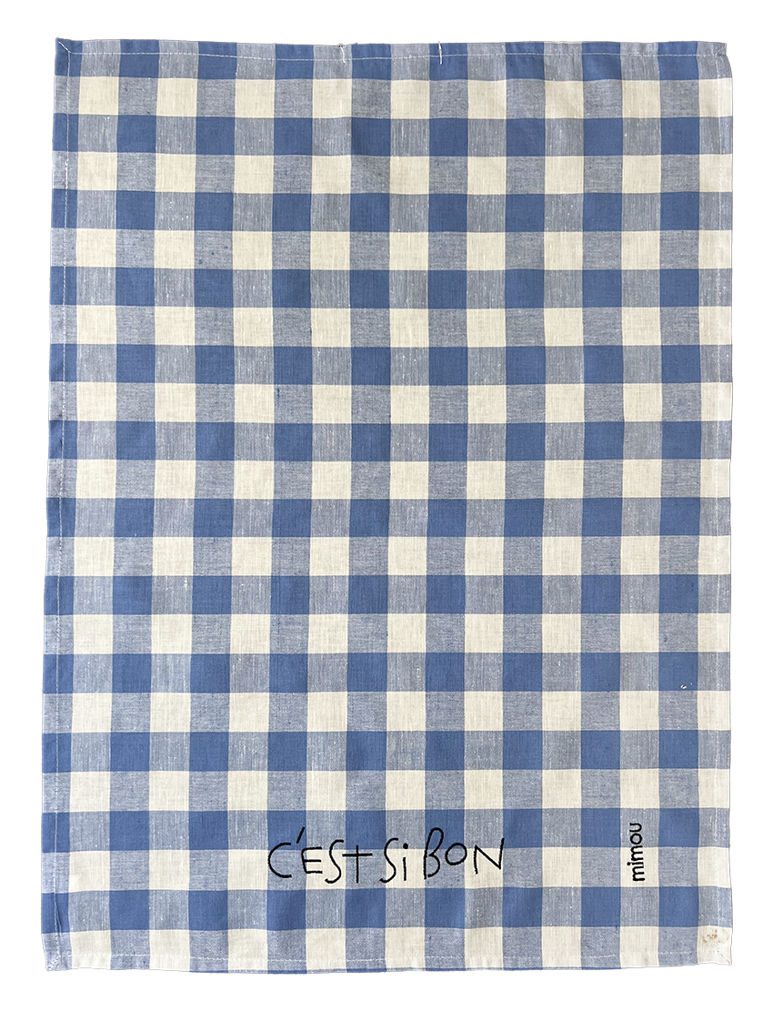 Kökshandduk Check  Cest Si Bon Blå