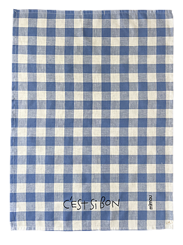 Kökshandduk Check  Cest Si Bon Blå