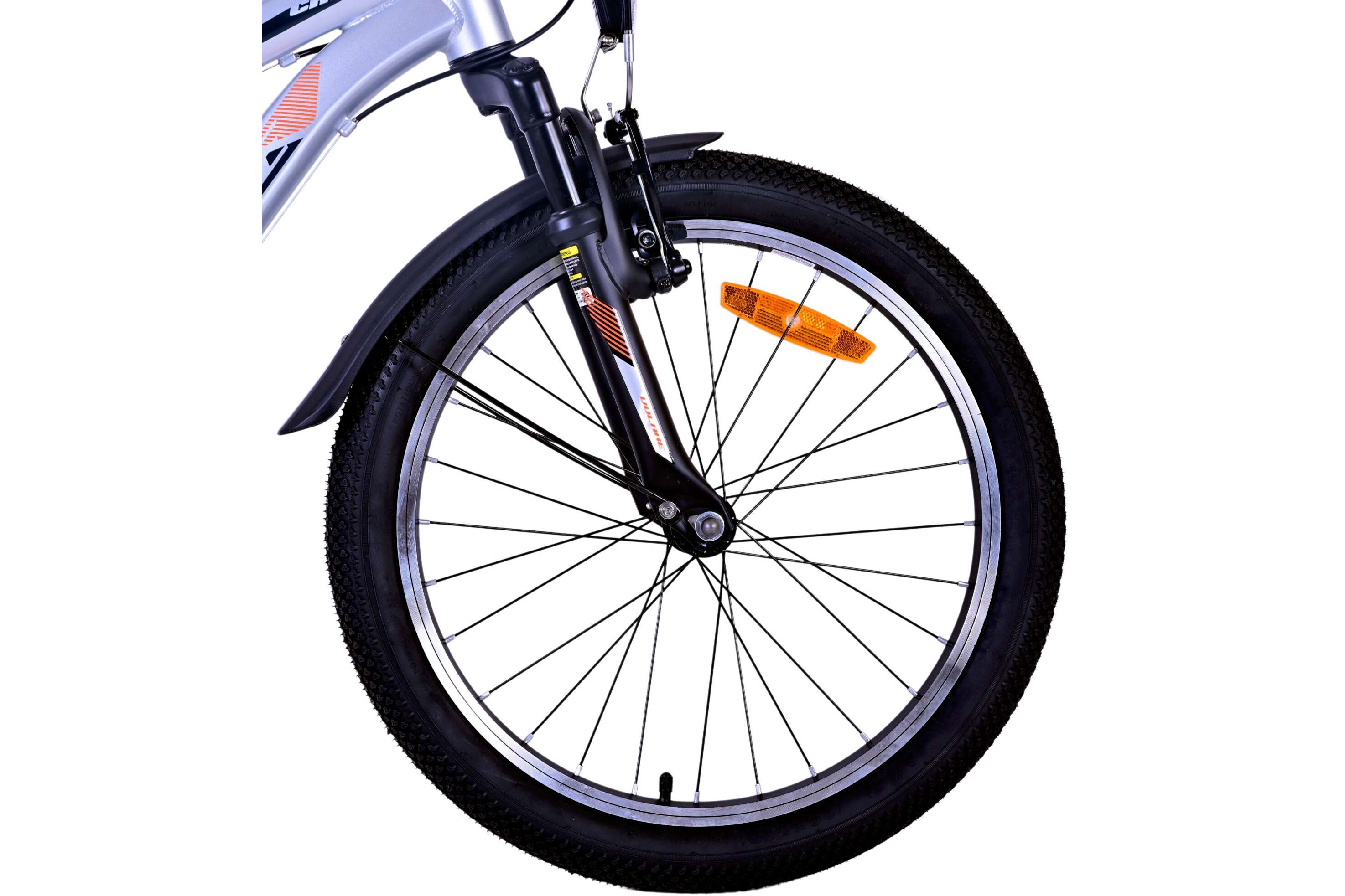 Barncykel Volare Cross 20 tum – 6 växlar Silver för barn 6–8 år - 6