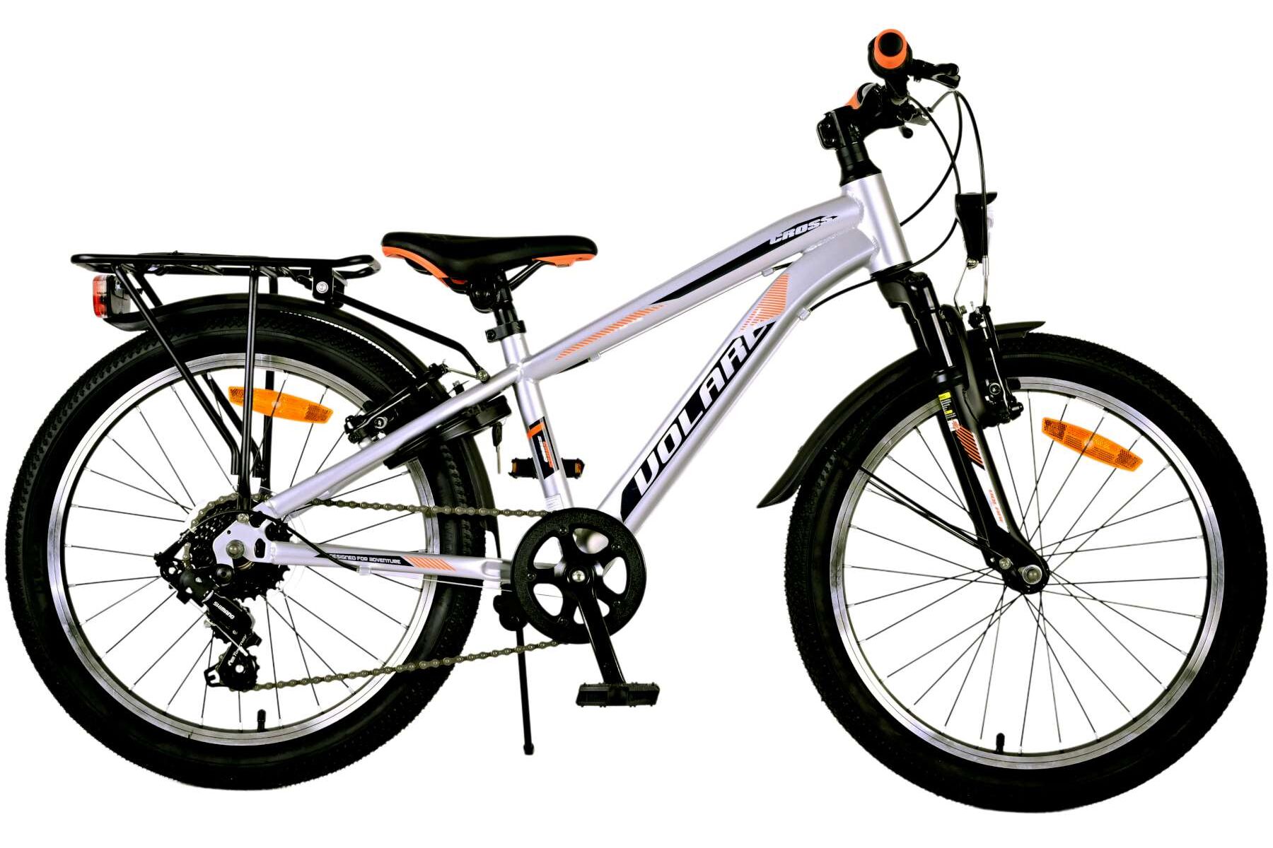 Barncykel Volare Cross 20 tum – 6 växlar Silver för barn 6–8 år - 16