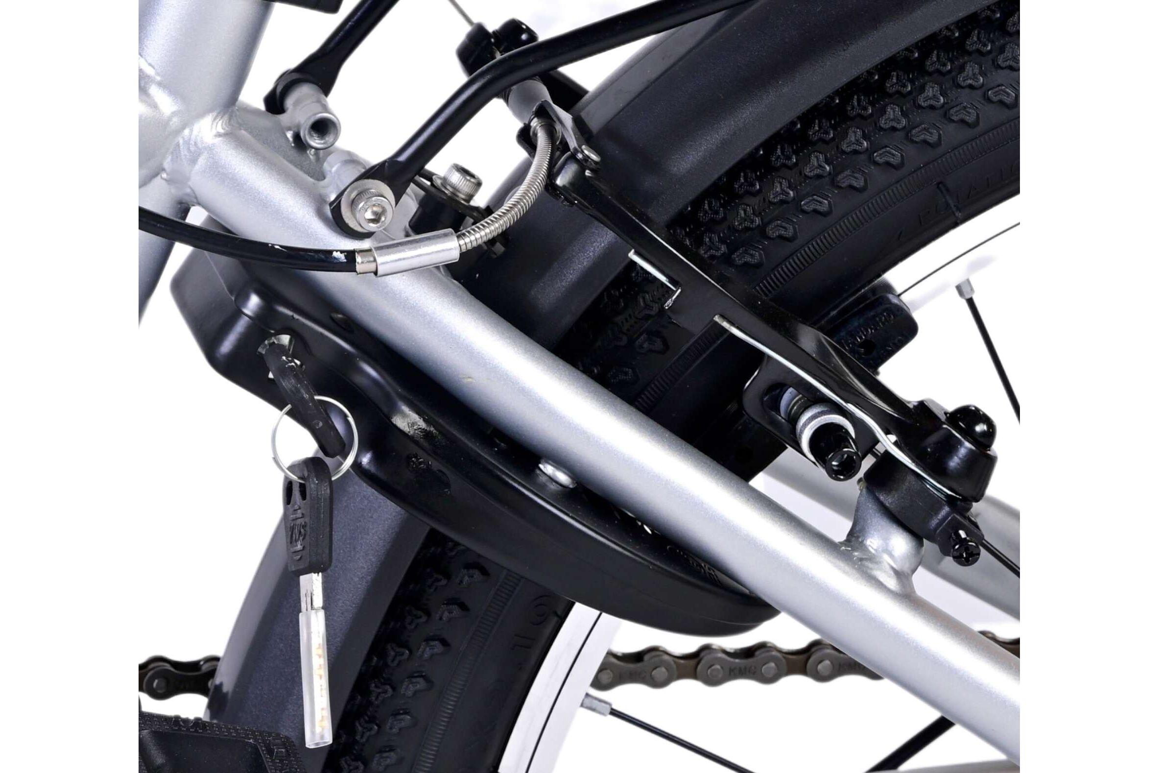 Barncykel Volare Cross 20 tum – 6 växlar Silver för barn 6–8 år - 15