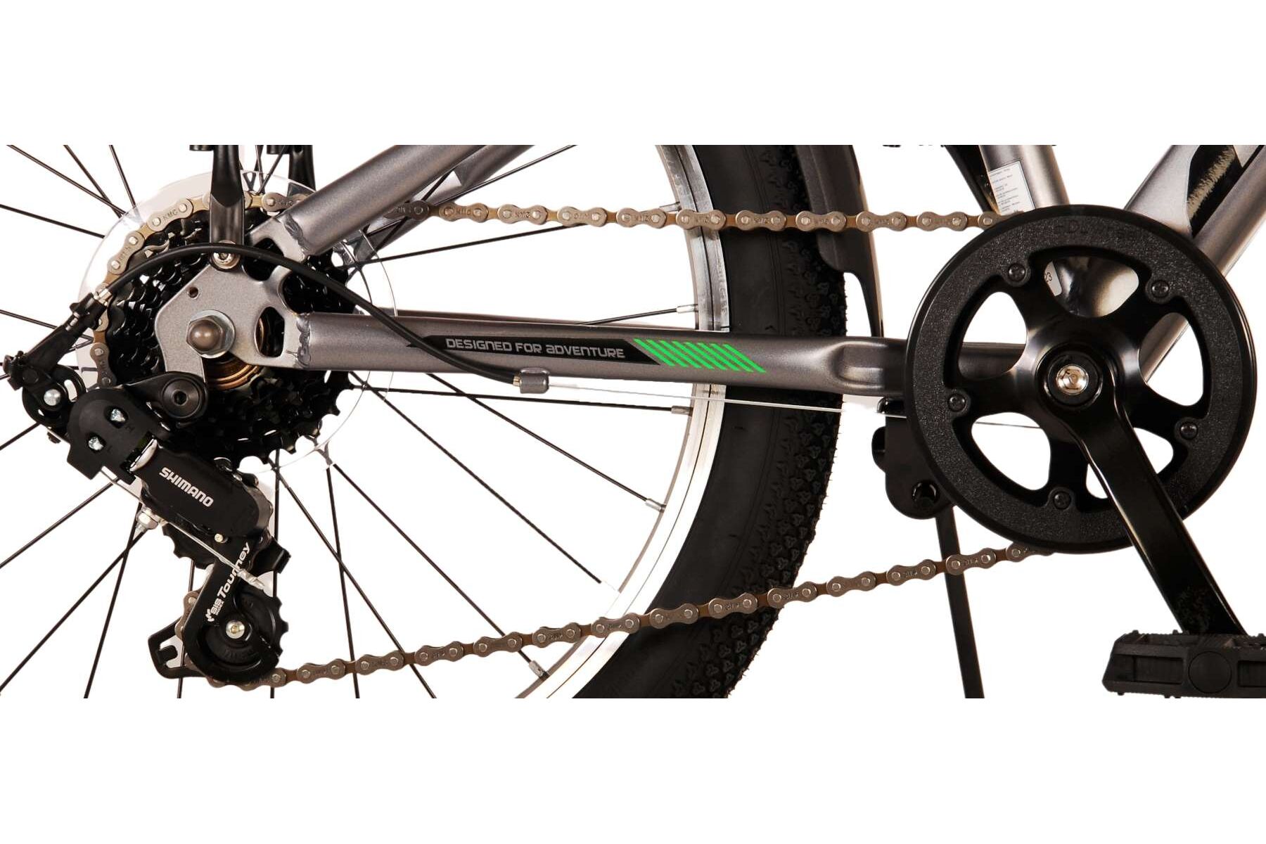 Barncykel Volare Cross 20 tum – 6 växlar Grå för barn 6–8 år - 10