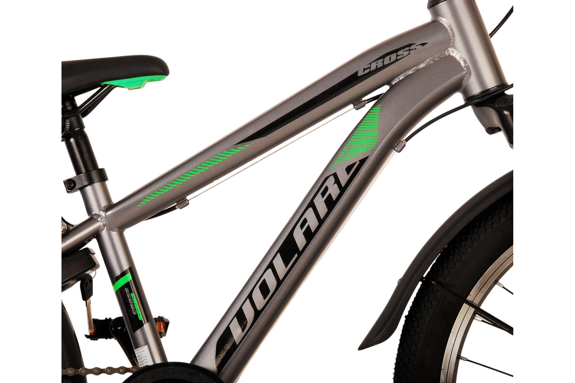 Barncykel Volare Cross 20 tum – 6 växlar Grå för barn 6–8 år - 11