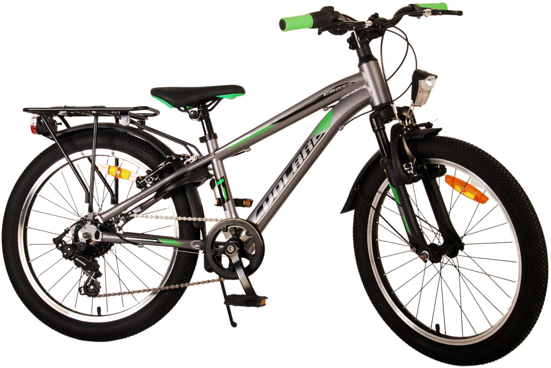Barncykel Volare Cross 20 tum – 6 växlar Grå för barn 6–8 år - 2