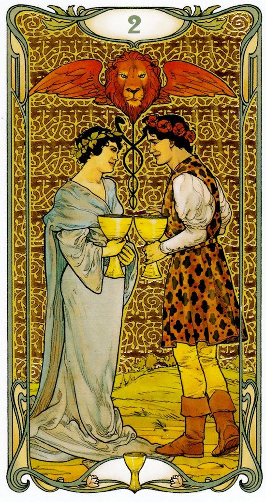 Golden Art Noveau Tarot - Engelska - 4