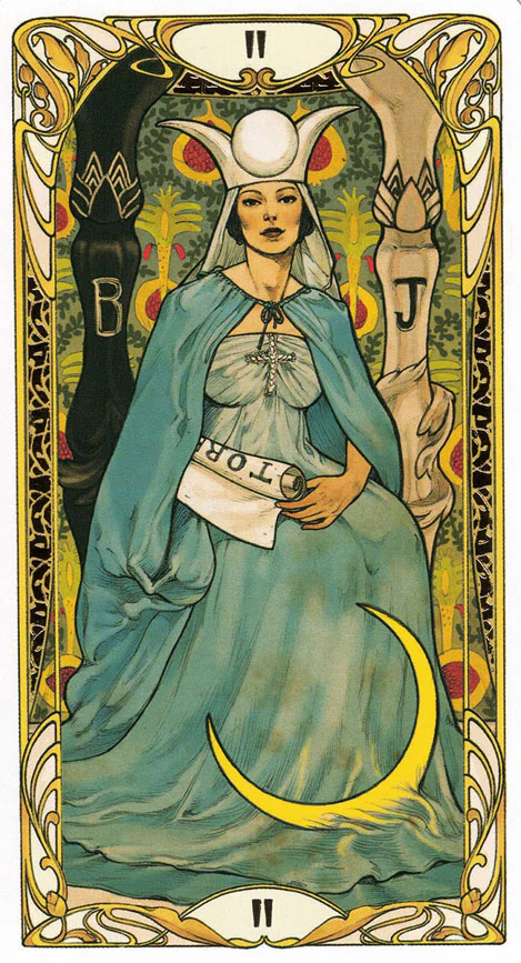 Golden Art Noveau Tarot - Engelska - 3