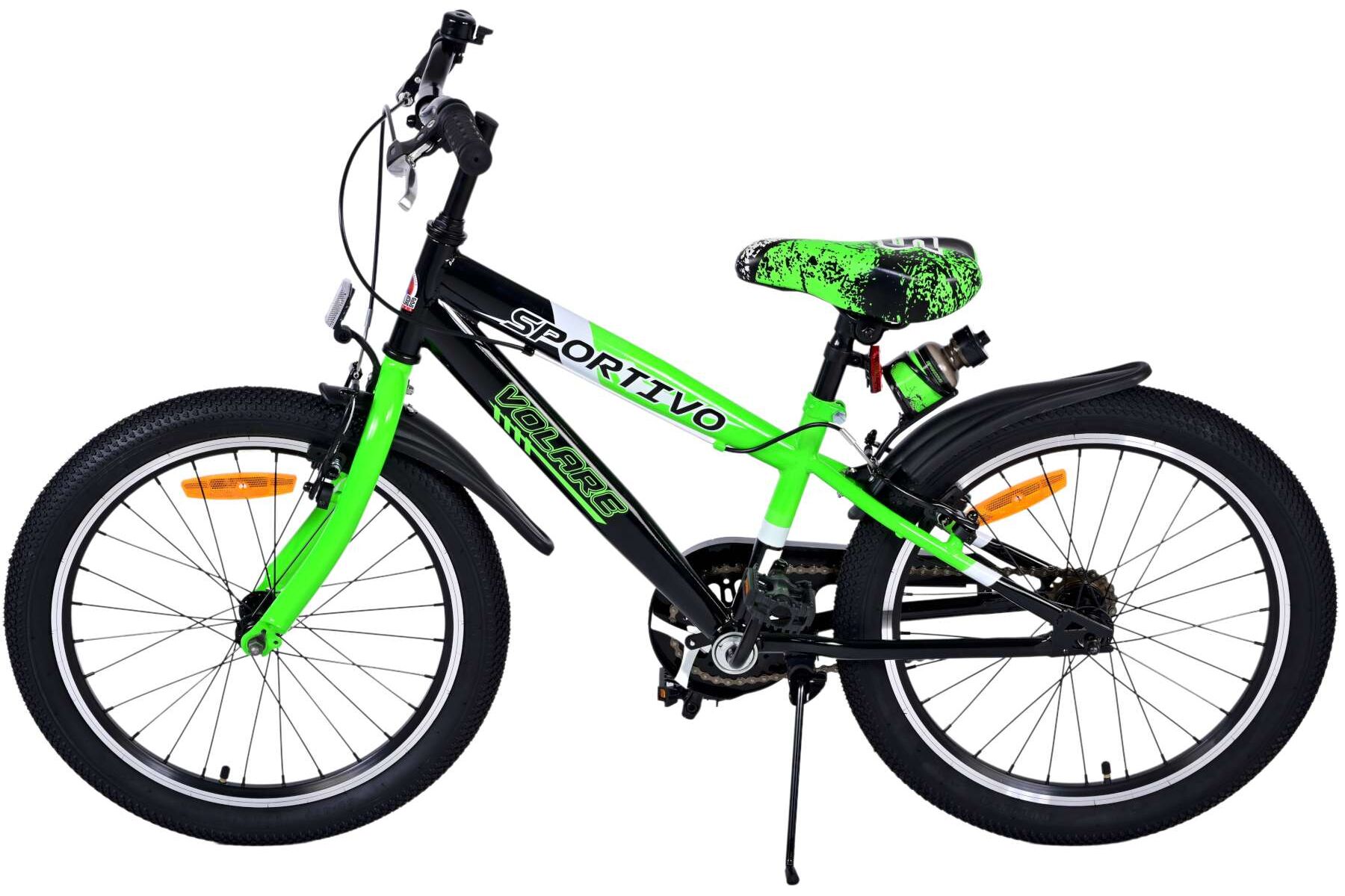Barncykel Volare Sportivo 20 tum – Grön för barn 6–8 år - 4