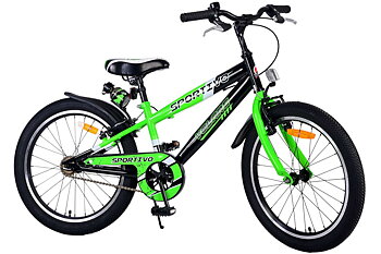 Barncykel Volare Sportivo 20 tum – Grön för barn 6–8 år