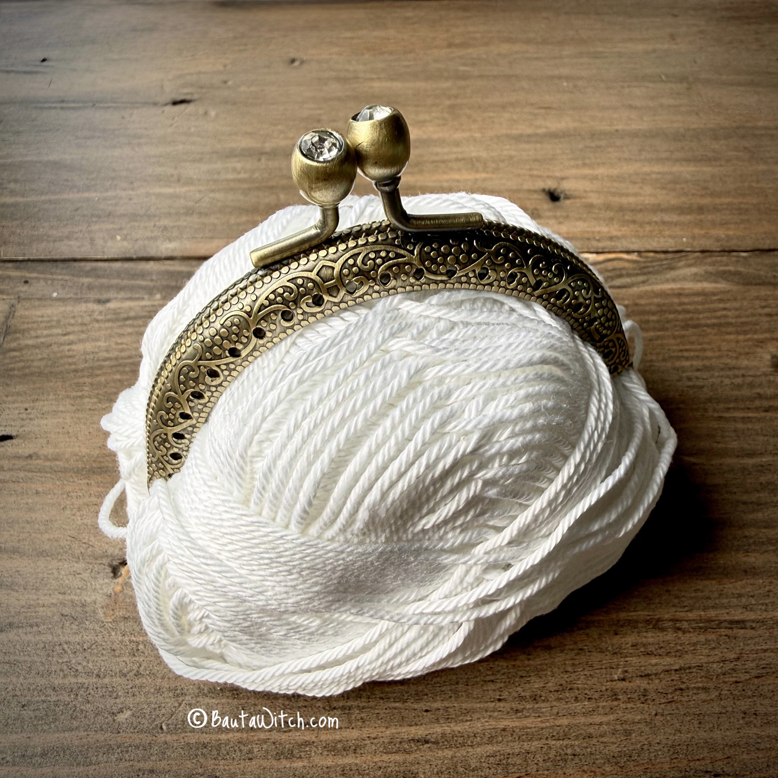 Portmonnäknäppe med strass