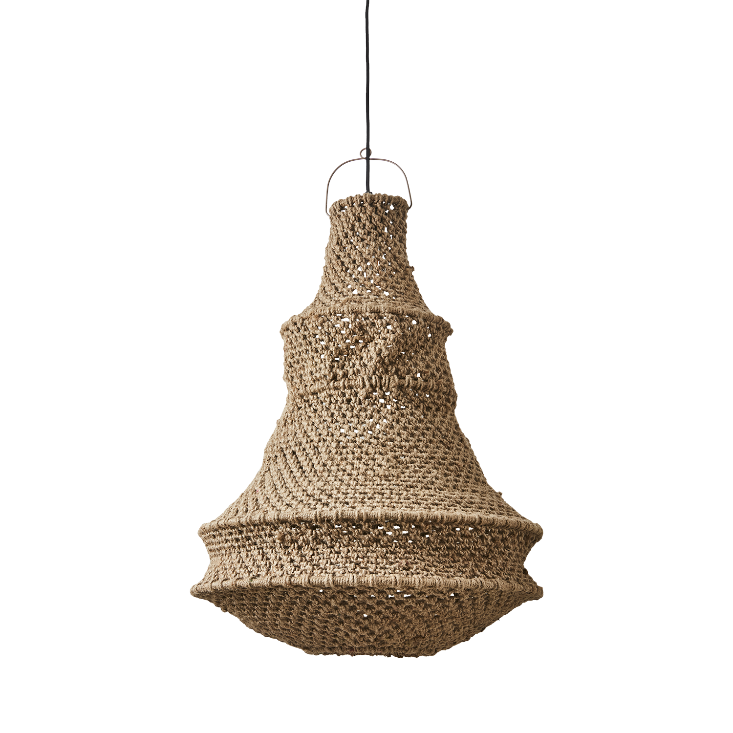 Nest, taklampskärm i jute från Affari of Sweden
