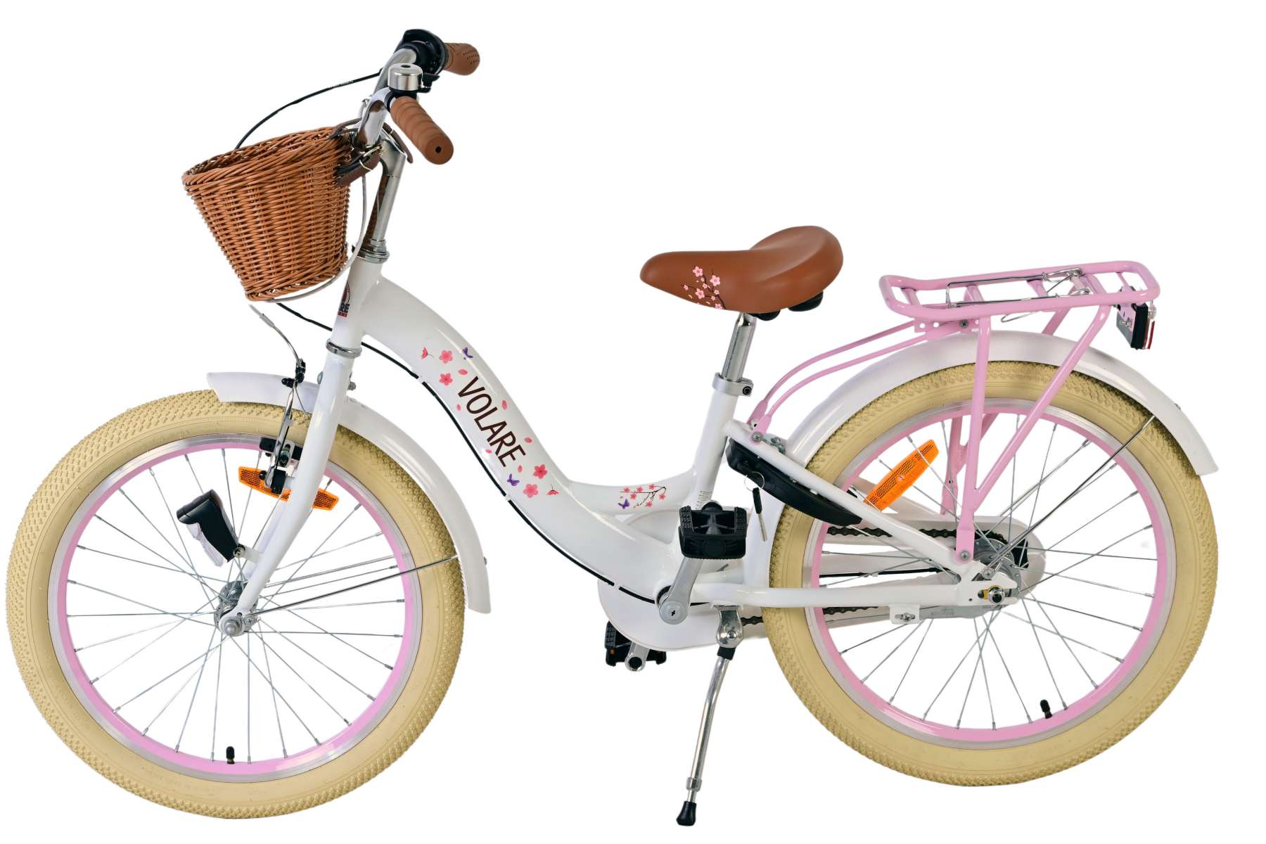Barncykel Volare Blossom 20 tum – Vit för barn 6–8 år - 3