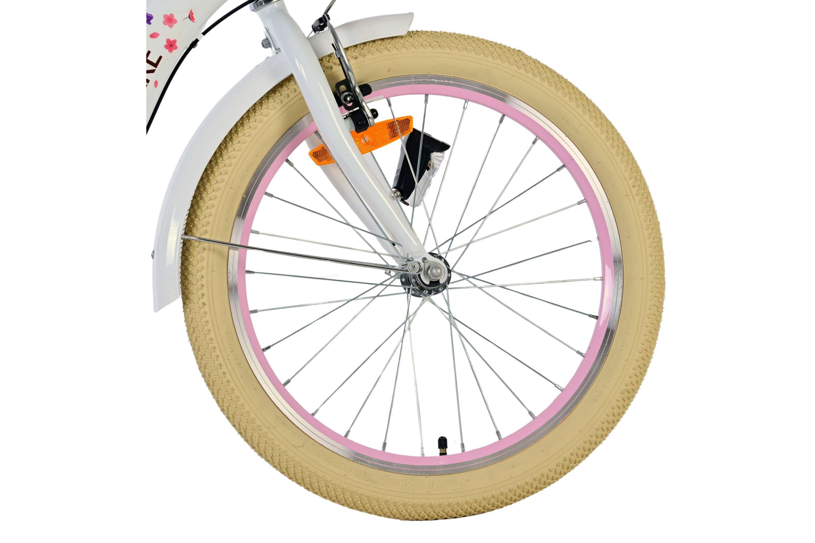 Barncykel Volare Blossom 20 tum – Vit för barn 6–8 år - 8