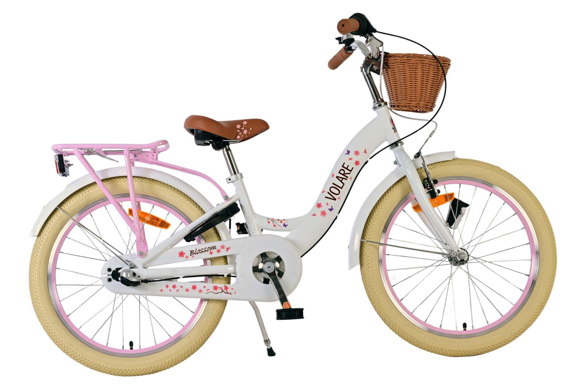 Barncykel Volare Blossom 20 tum – Vit för barn 6–8 år - 5