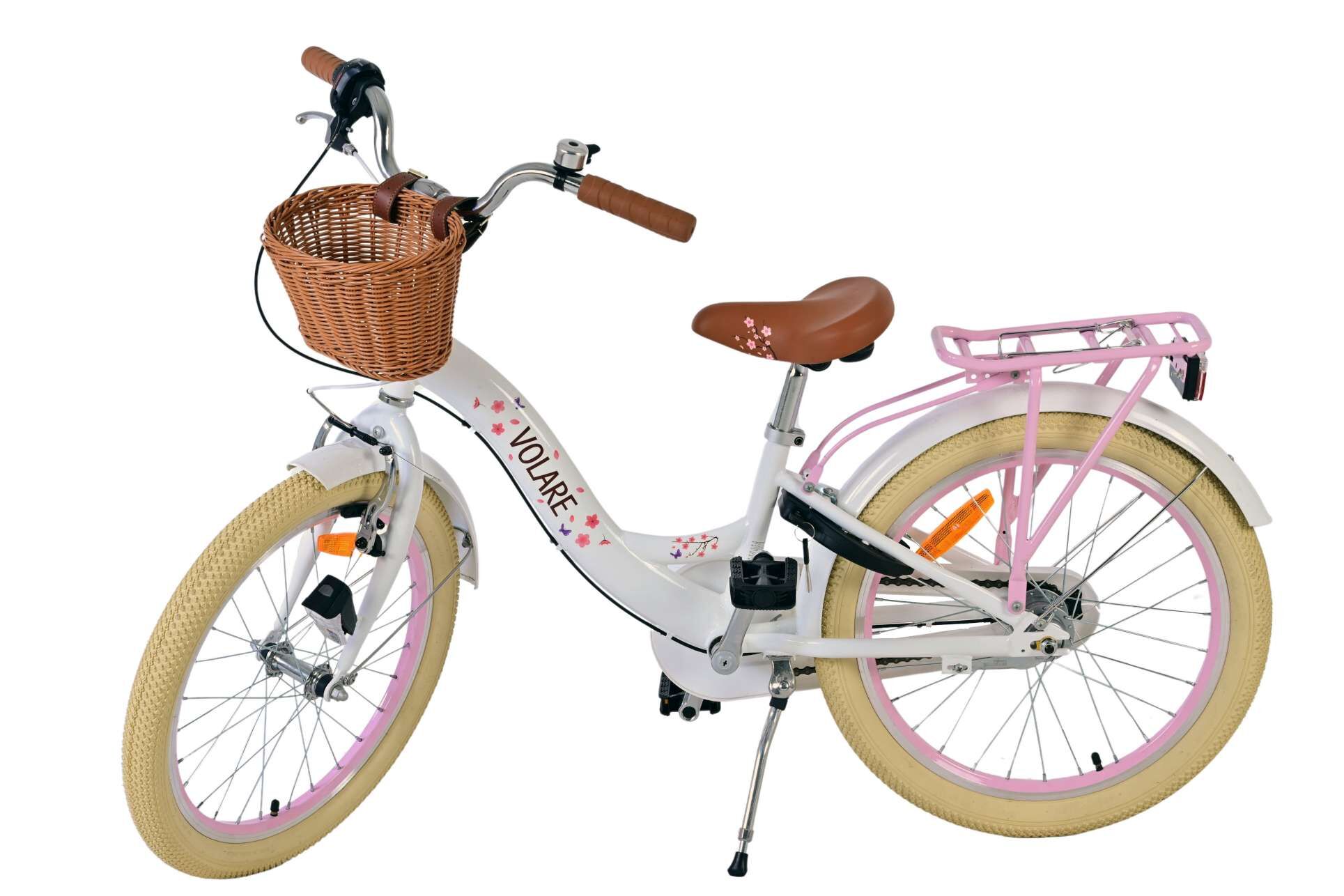 Barncykel Volare Blossom 20 tum – Vit för barn 6–8 år - 4