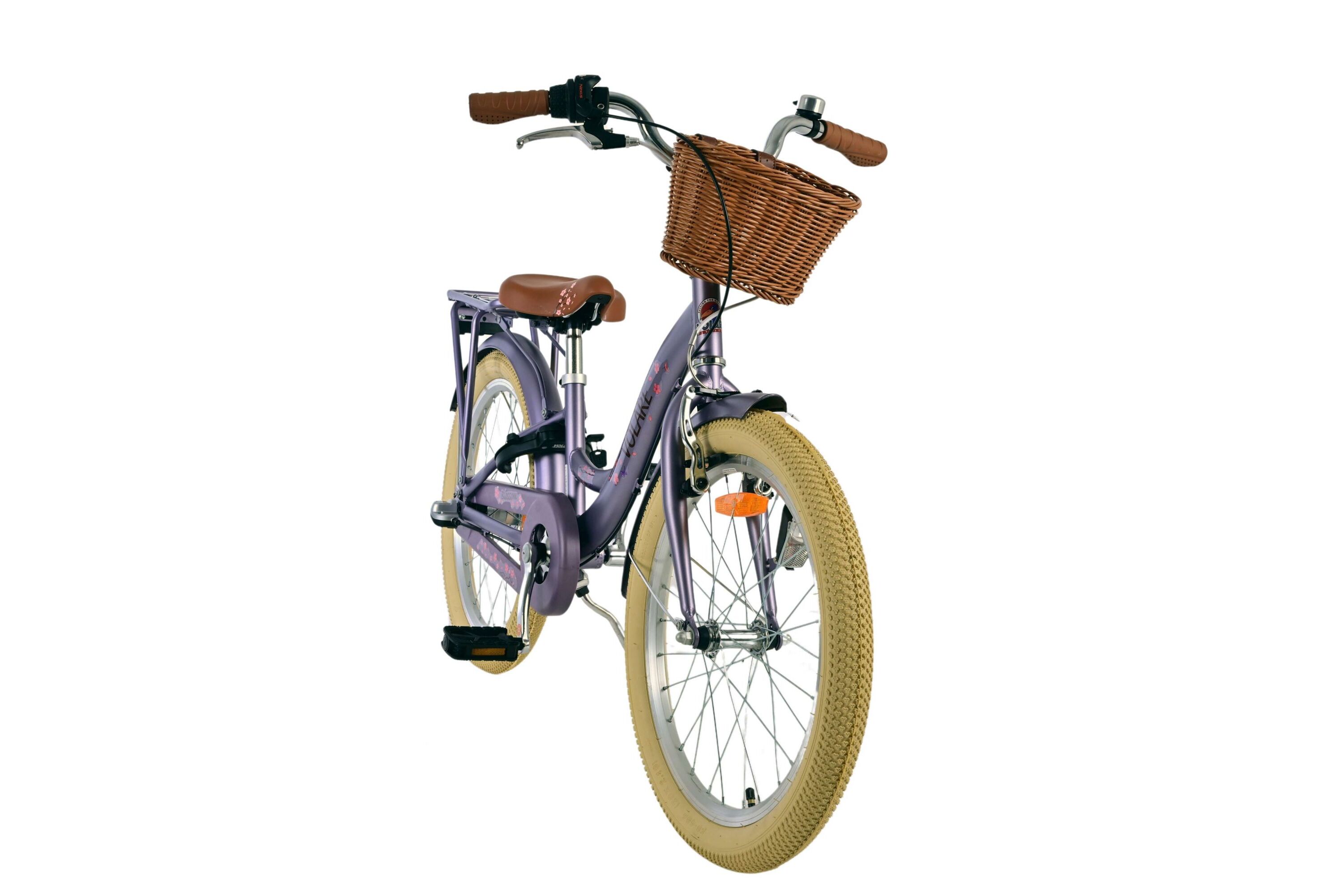 Barncykel Volare Blossom 20 tum – Lila för barn 6–8 år