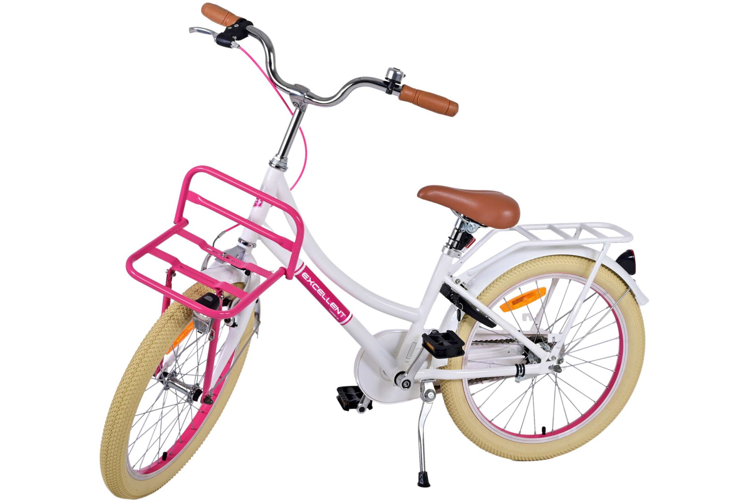 Barncykel Volare Excellent 20 tum – Vit för barn 6–8 år