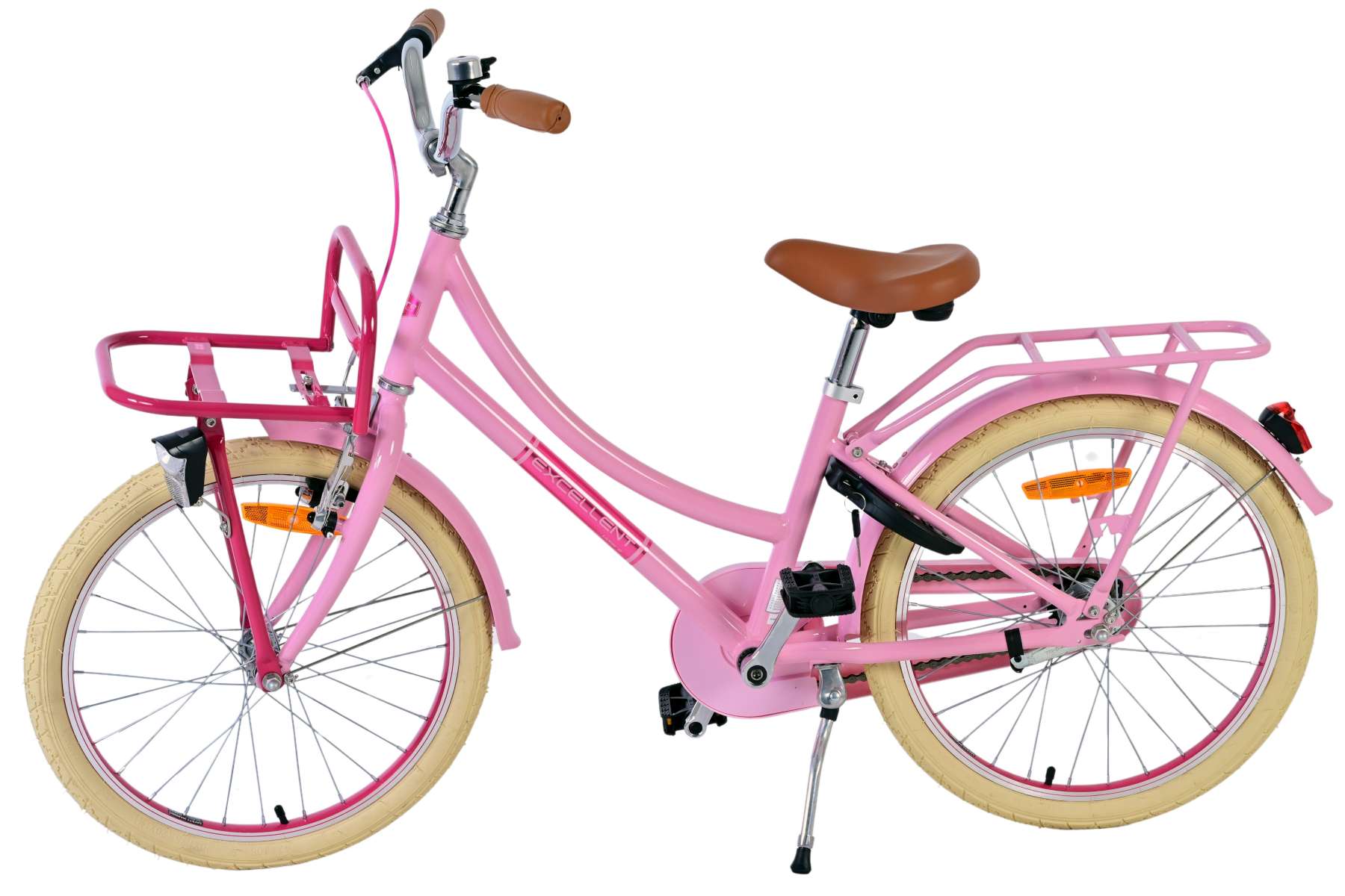 Barncykel Volare Excellent 20 tum – Rosa för barn 6–8 år