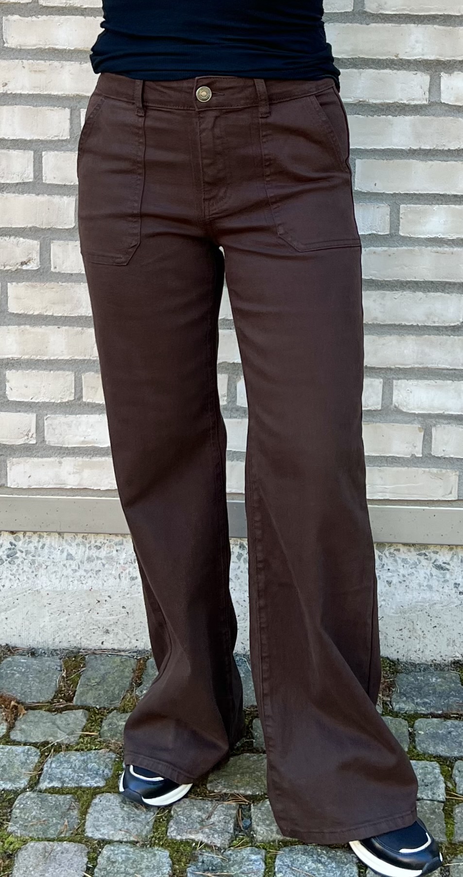 Toxik Stretchjeans Rak Brun