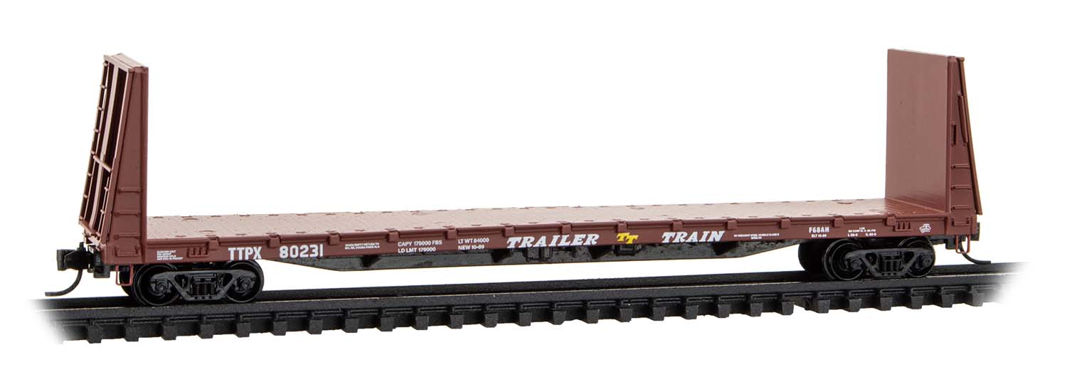 Bulkhead flatcar 61' TTX #80231