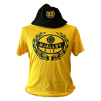 Mjällby AIF T-shirt Vuxen Gul Emblem