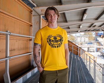 Mjällby AIF T-shirt Vuxen Gul Emblem
