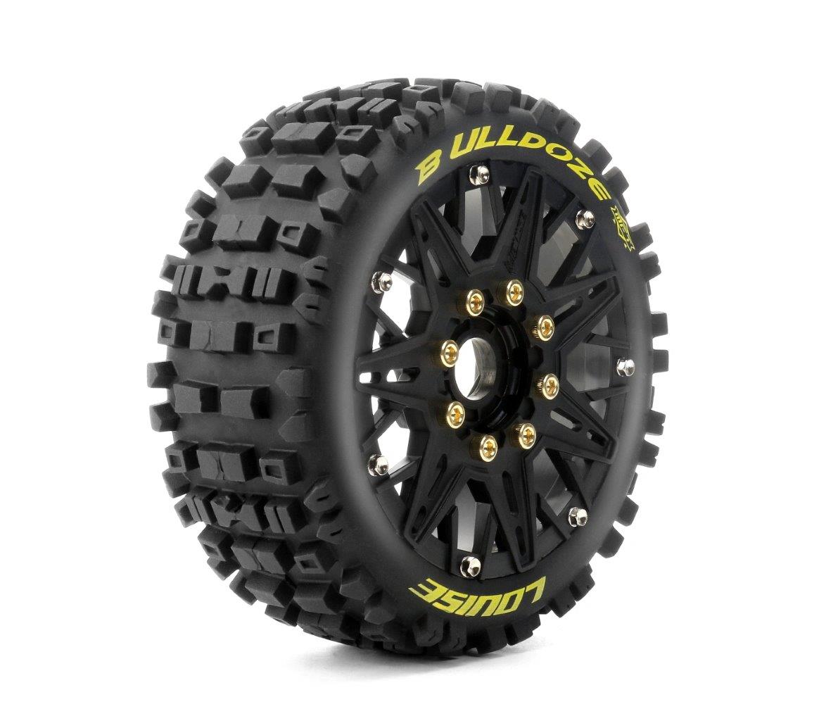 Däck & Fälg B-ULLDOZE 1/8 Buggy Soft MFT (Lös 17mm Hex 0tum & 1/2tum Offset) (2)
