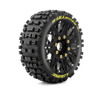 Däck & Fälg B-ULLDOZE 1/8 Buggy Soft MFT (Lös 17mm Hex 0tum & 1/2tum Offset) (2)