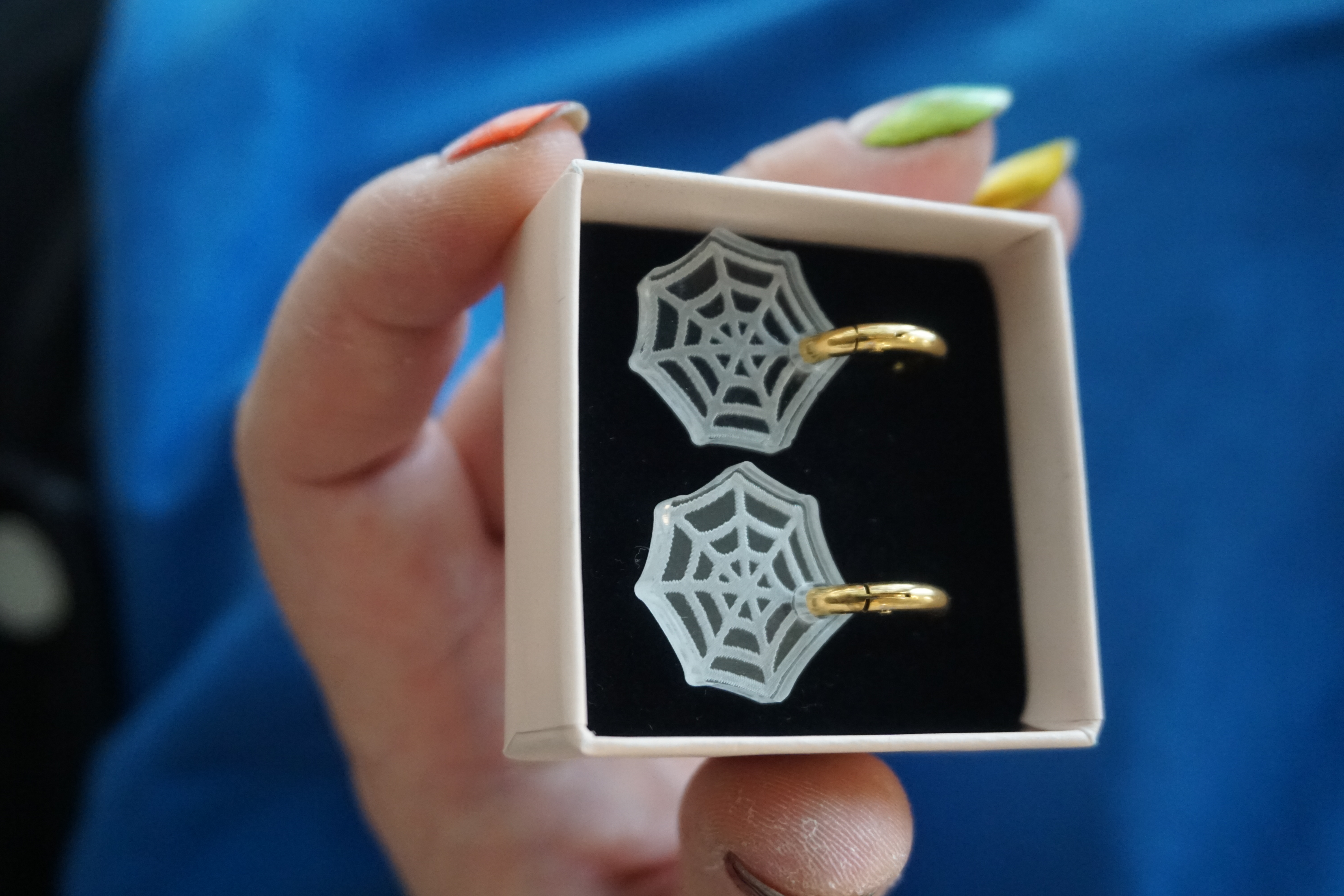 Halloween spindelnät mini hängen - 2