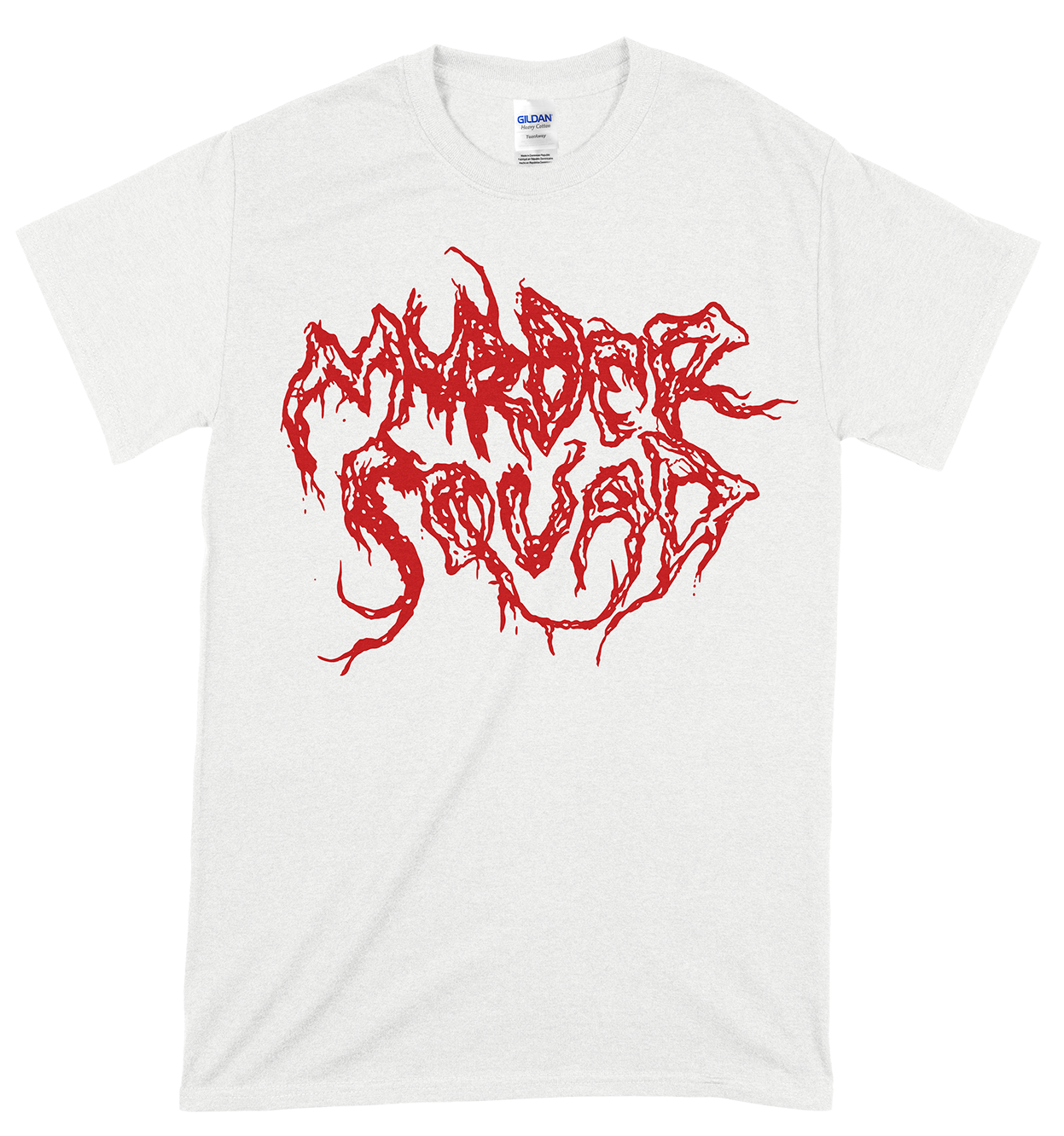 MURDER SQUAD - Logo Vit T-shirt