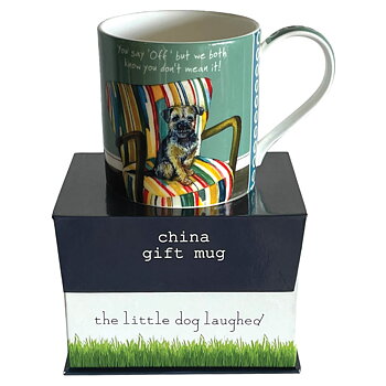 Mugg The Little Dog Laughed Hundmotiv Border On The Chair