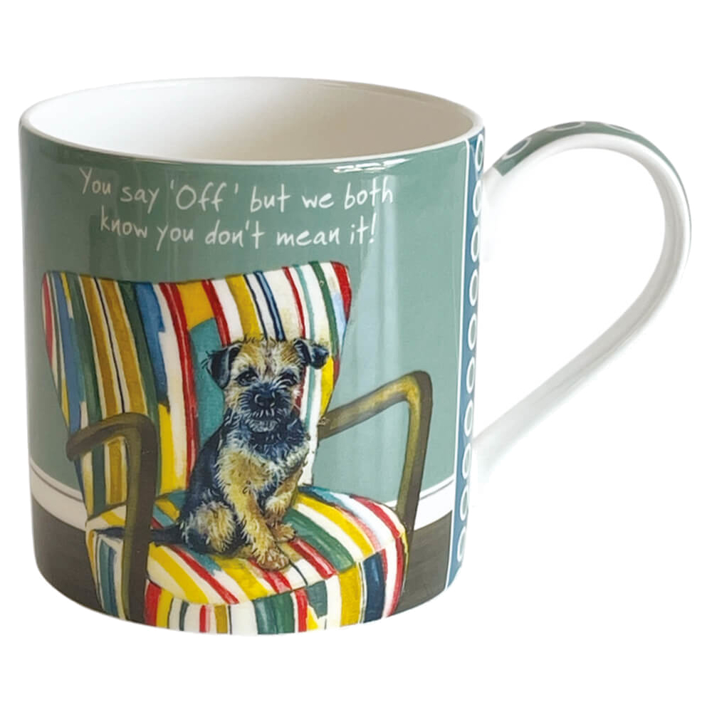 Mugg The Little Dog Laughed Hundmotiv Border On The Chair