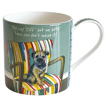 Mugg The Little Dog Laughed Hundmotiv Border On The Chair