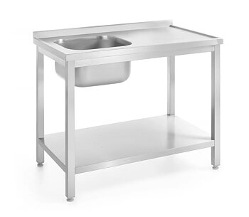 Sink with shelves - 1000x600mm
