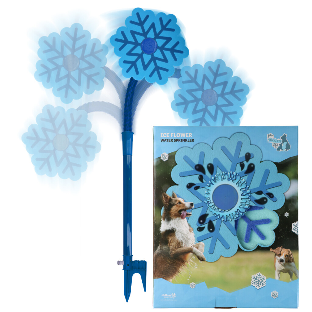 CoolPets Ice Flower Water Sprinkler/Water Toy for Dogs
