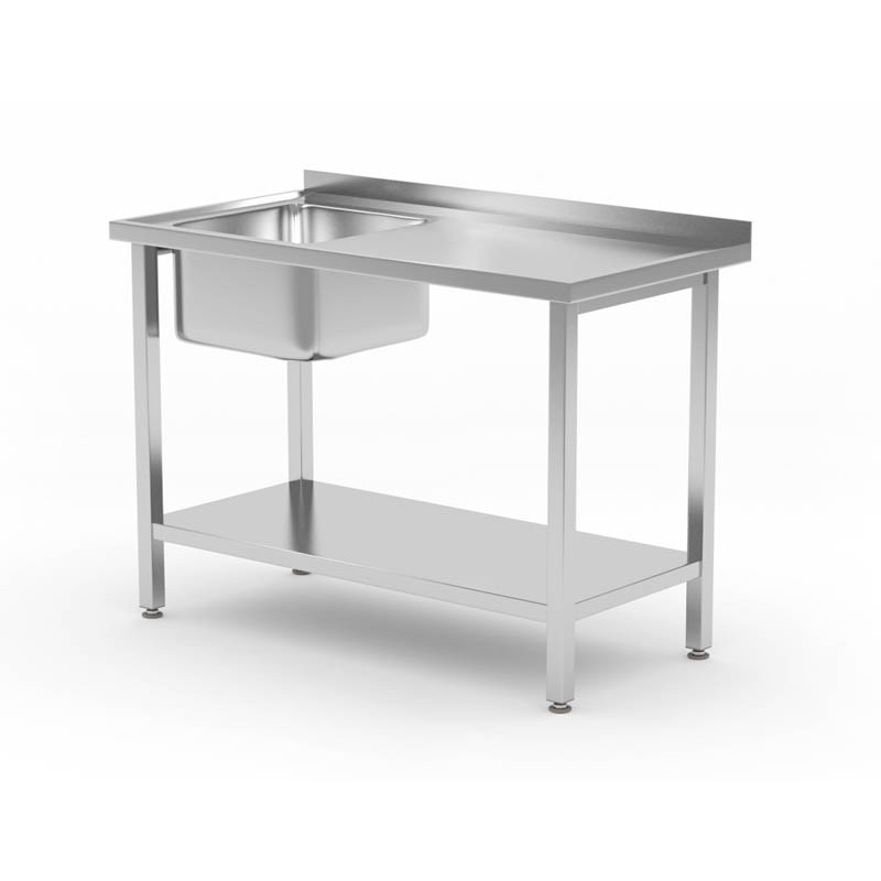 Diskbänk med hyllplan - 800x600mm - 2